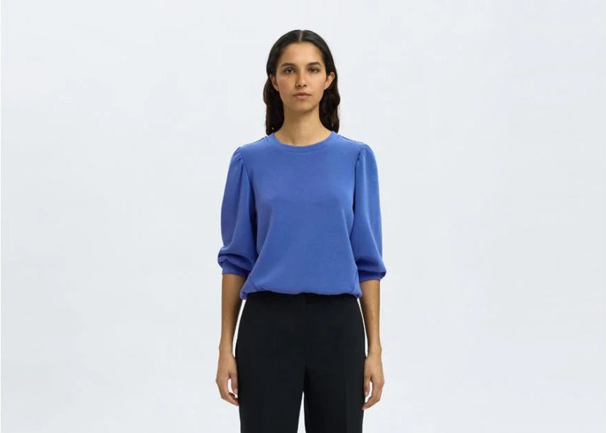 Selected Femme Tenny Sweatshirt - Bright Blue