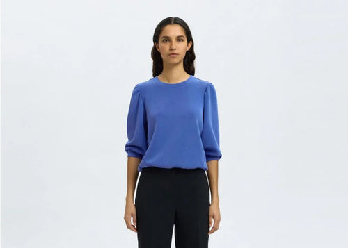 Selected Femme Tenny Sweatshirt - Bright Blue