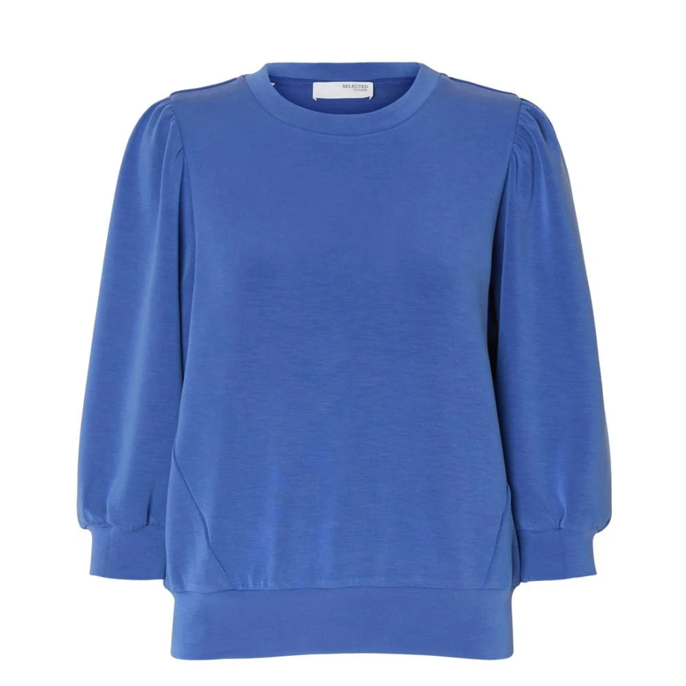 Selected Femme Tenny Sweatshirt - Bright Blue