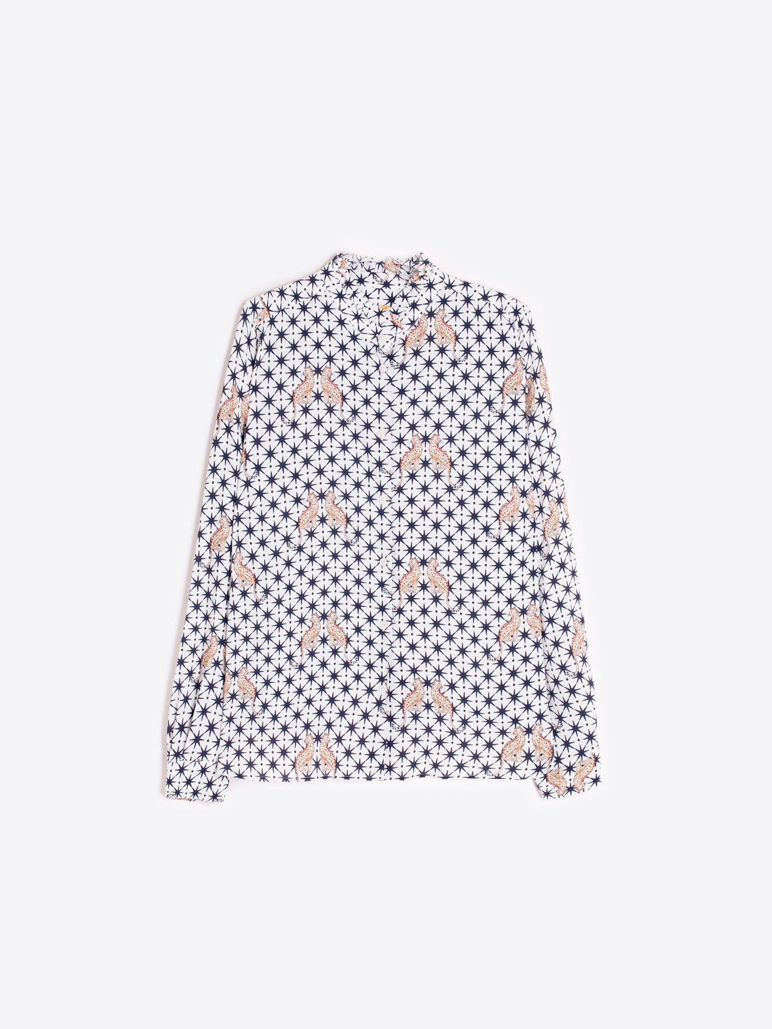 Vilagallo Leopard Star Print Shirt
