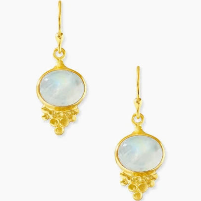 Ashiana Teri Earrings - Moonstone