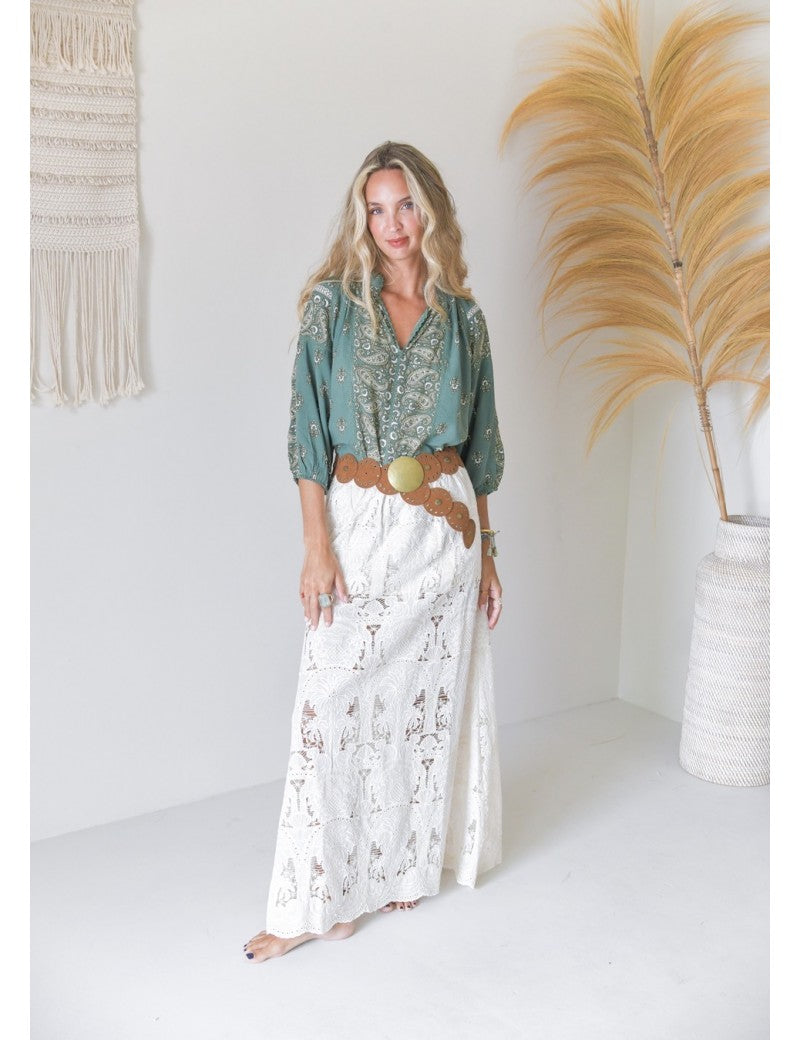 Jaase Woods Maxi - Ivory Palm