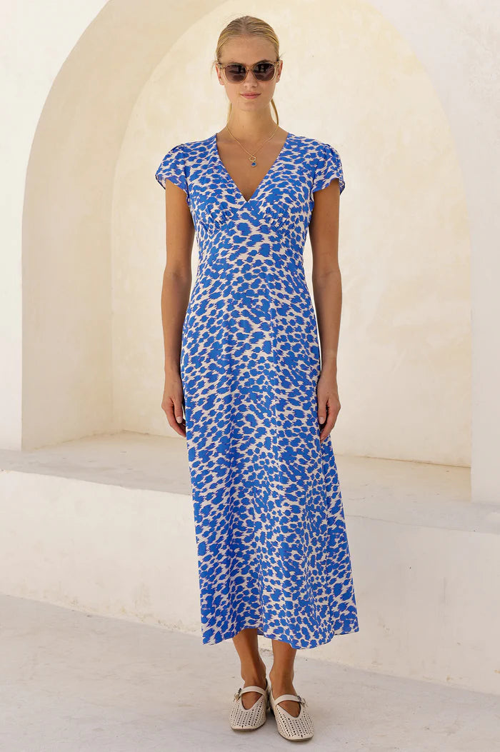 Aspiga Sophie Dress - White & Blue
