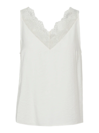 YAS Juris Lace Top - White