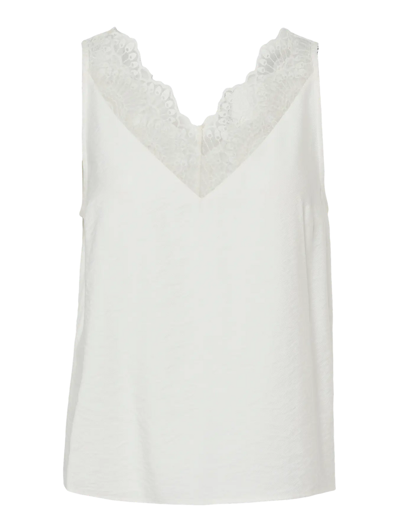 YAS Juris Lace Top - White