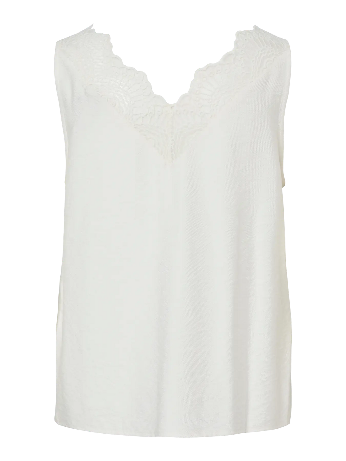 YAS Juris Lace Top - White