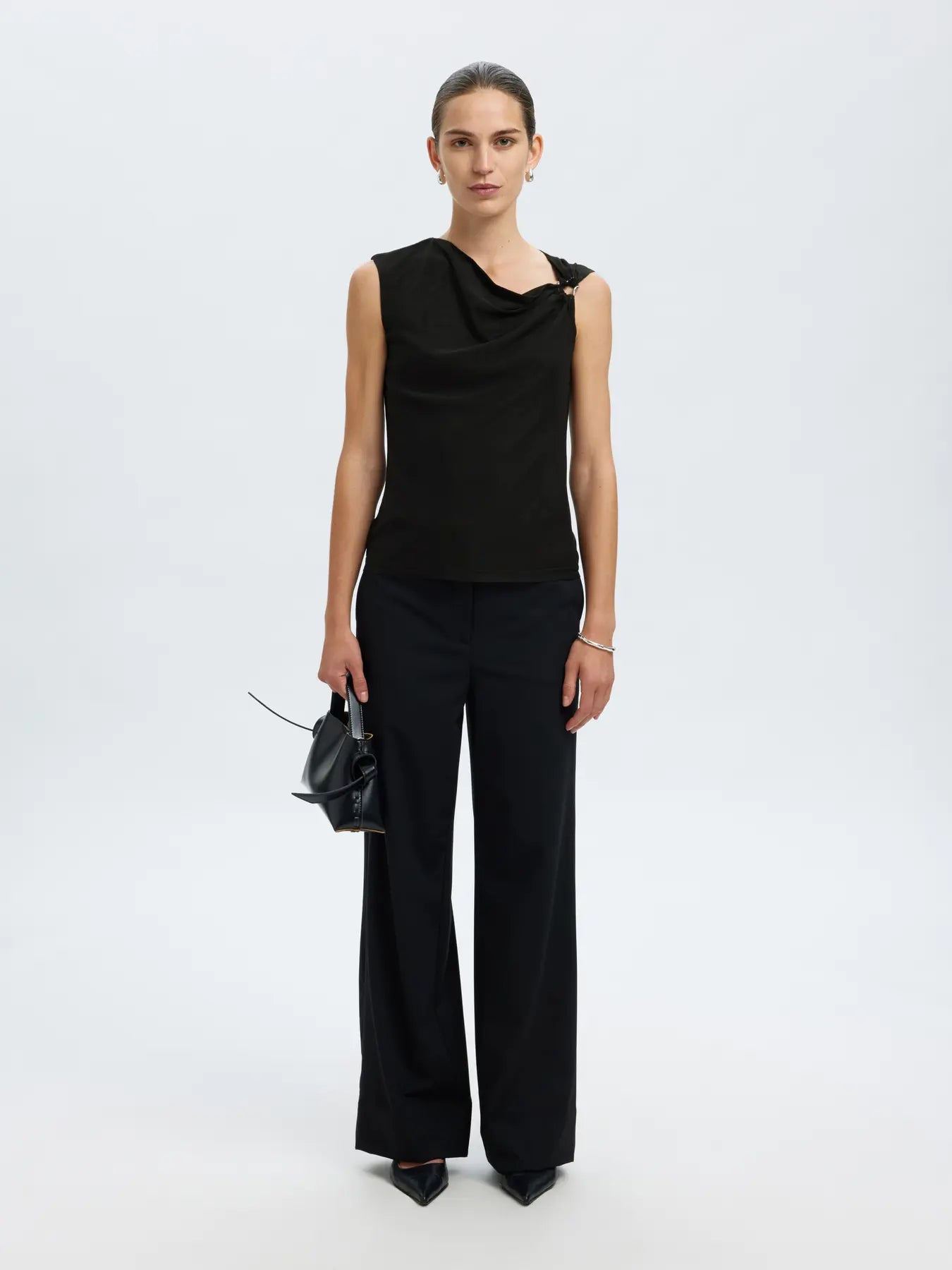 Selected Femme Olga Mesh Top