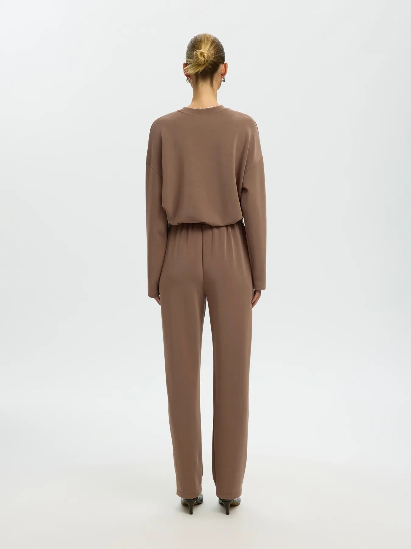 Selected Femme Tenny Trouser - Chocolate Chip
