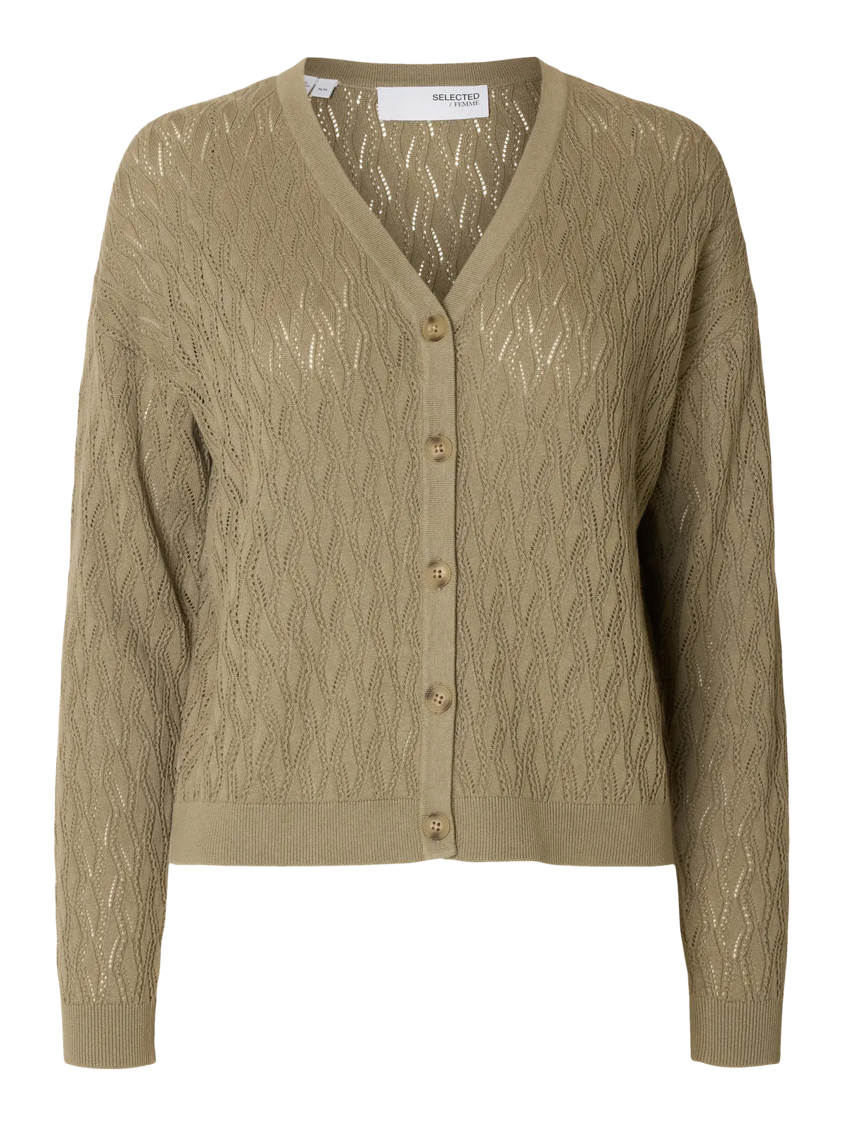 Selected Femme Fagny Knit Cardigan - Vetiver