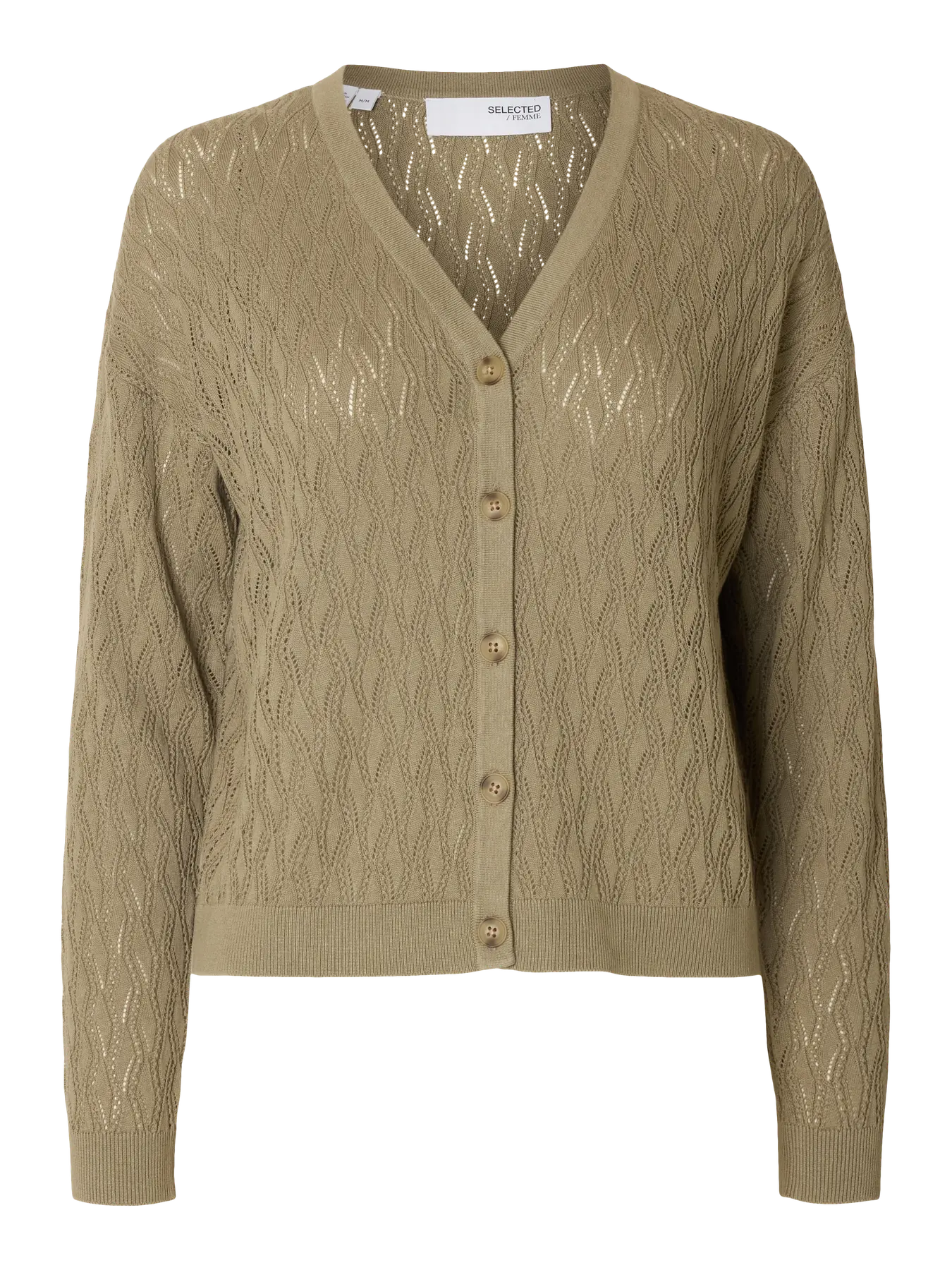 Selected Femme Fagny Knit Cardigan - Vetiver