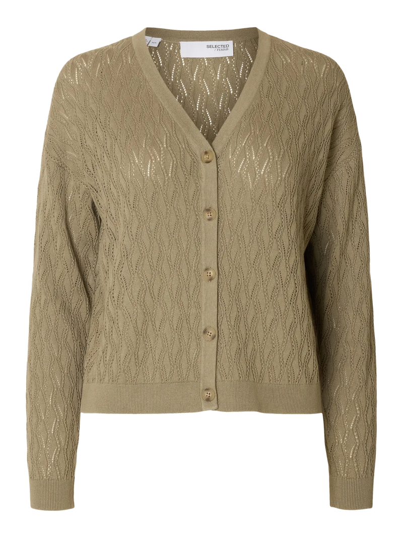 Selected Femme Fagny Knit Cardigan - Vetiver