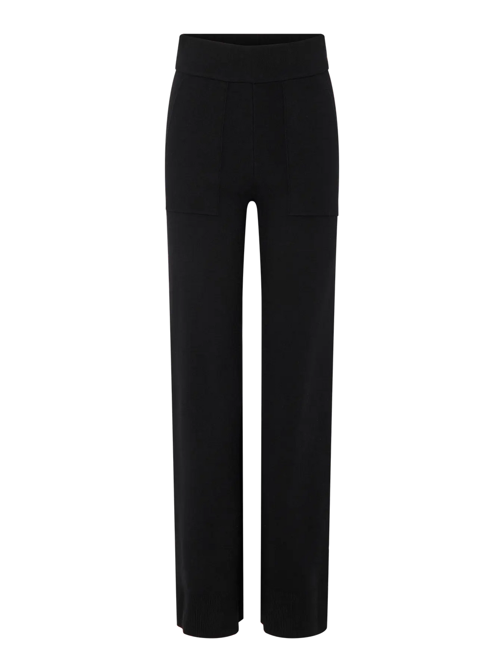 YAS Pimi Knit Trousers - Black