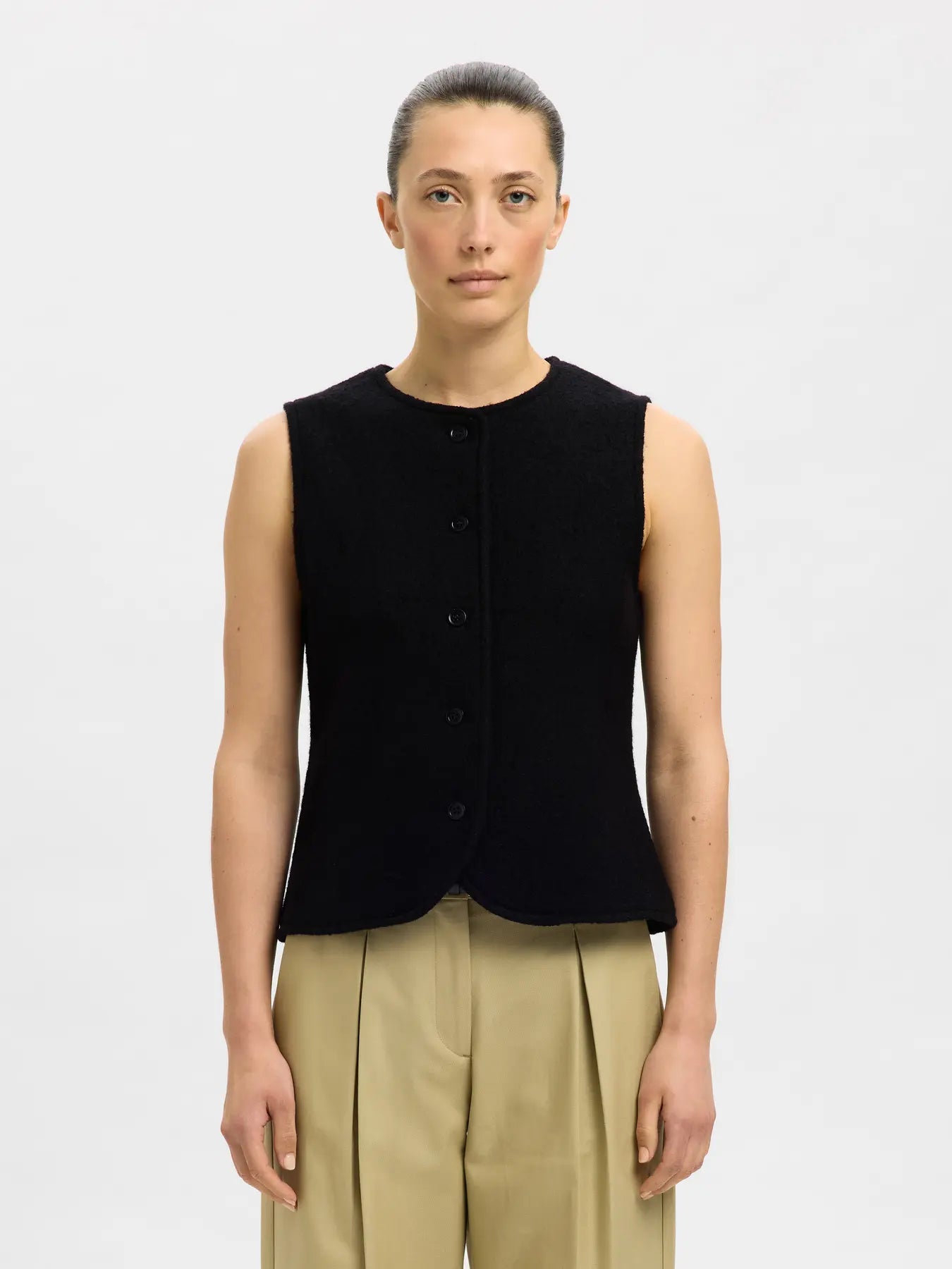 Selected Femme Darla Vest - Black