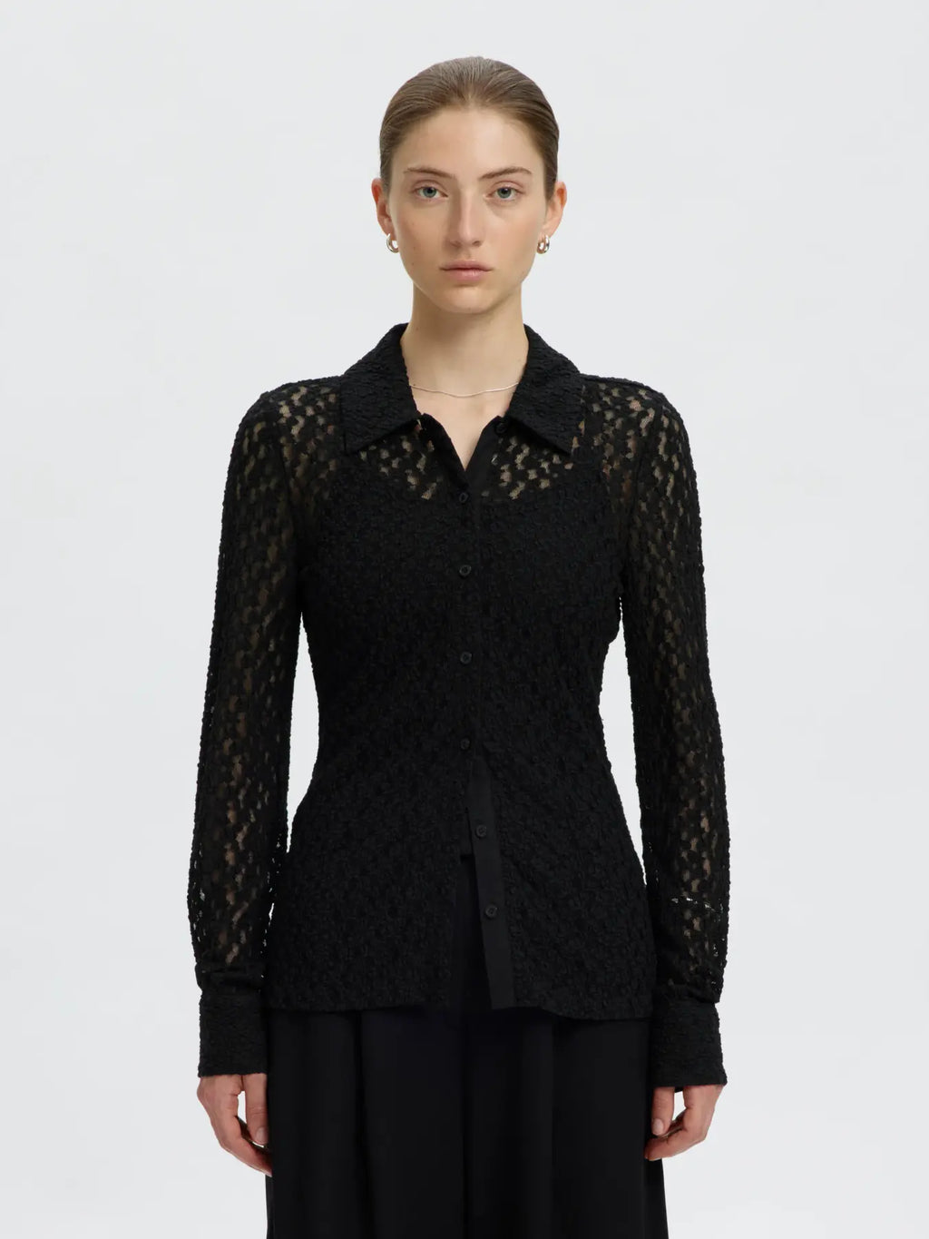 Selected Vika Lace Shirt