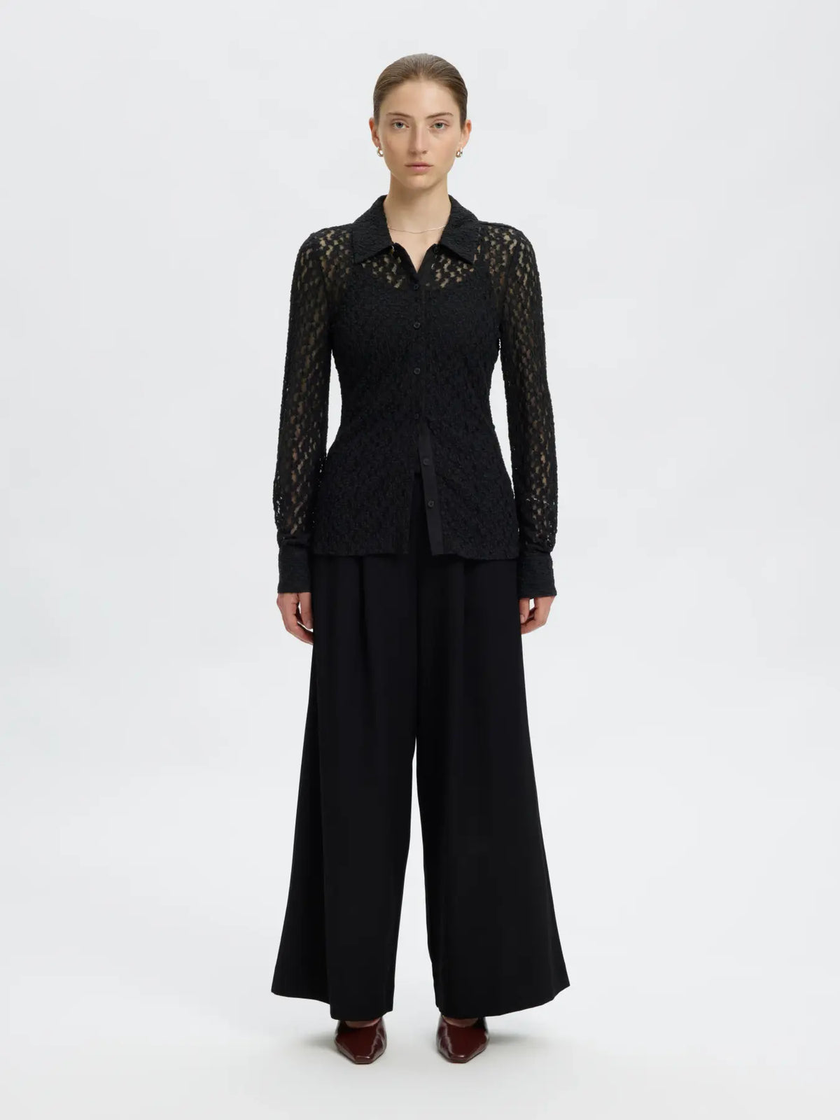 Selected Vika Lace Shirt