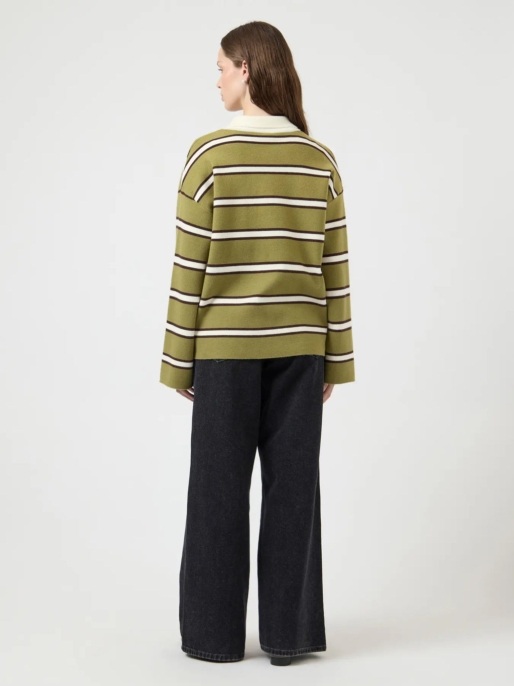 YAS Isabell Polo Knit Jumper - Green