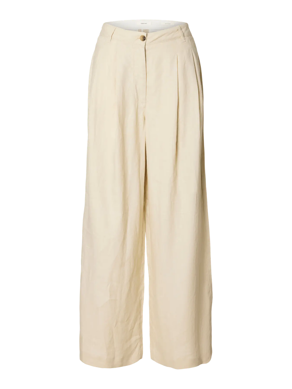 Selected Magna Wide Linen Trousers