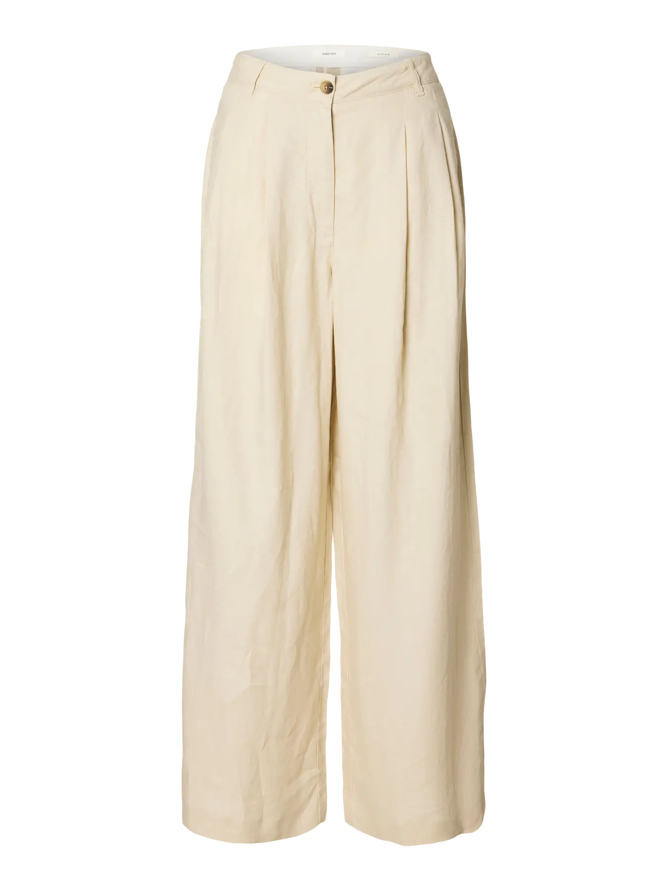 Selected Magna Wide Linen Trousers