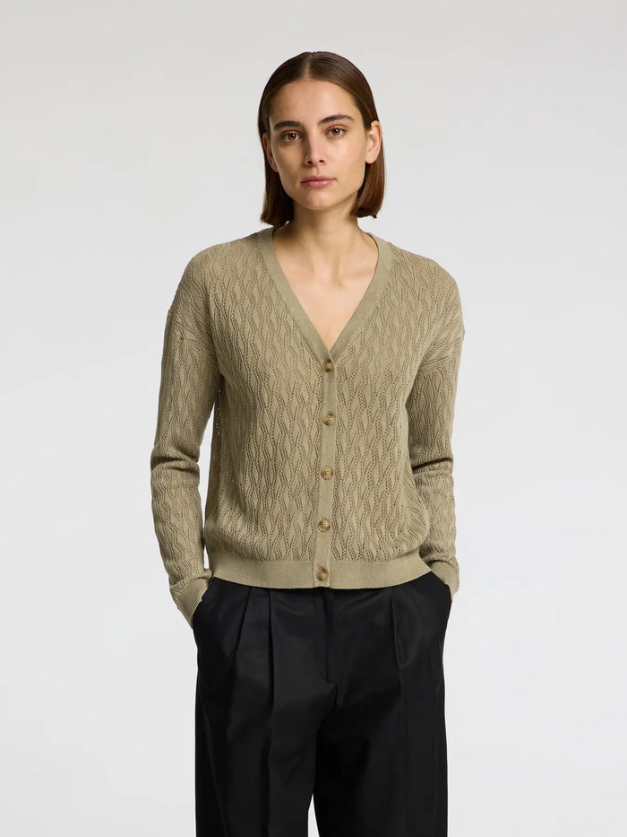 Selected Femme Fagny Knit Cardigan - Vetiver