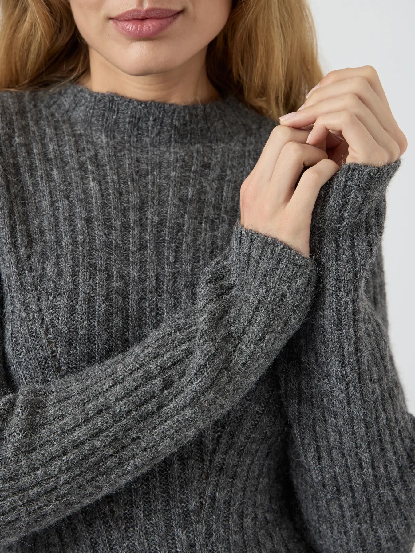 YAS Dolly Knit Dress - Grey