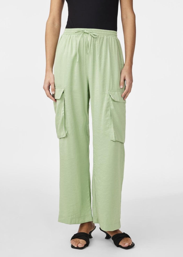 YAS Abara Trousers - Quiet Green