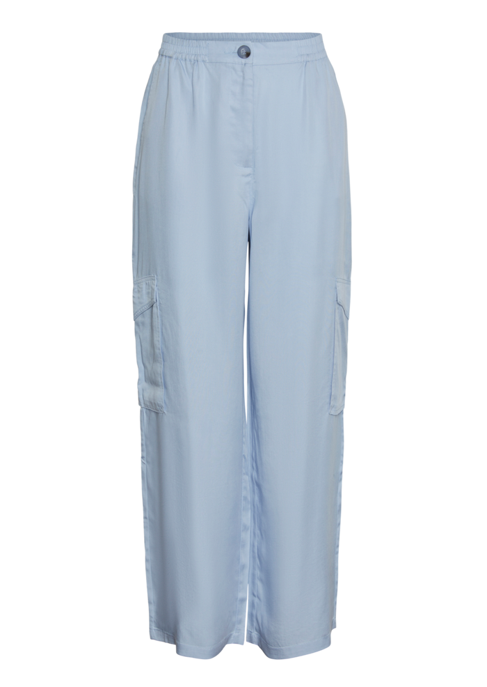 YAS Bamboo Trousers - Clear Sky