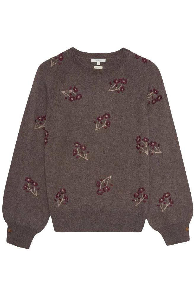 Yerse Wool Floral Jumper