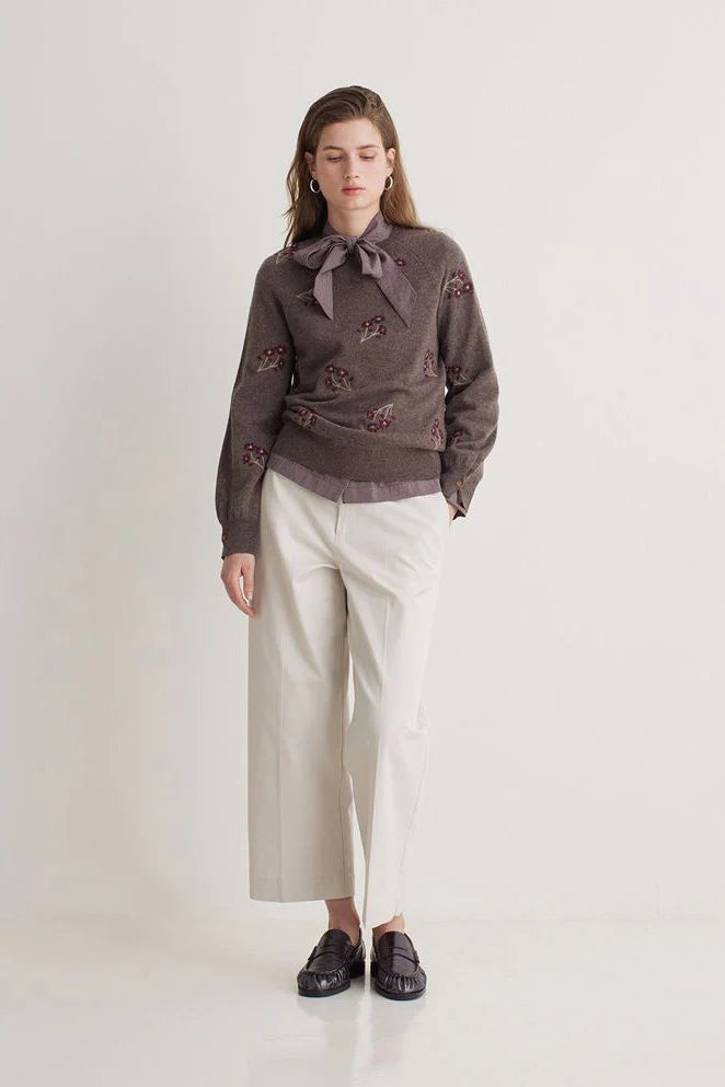 Yerse Wool Floral Jumper