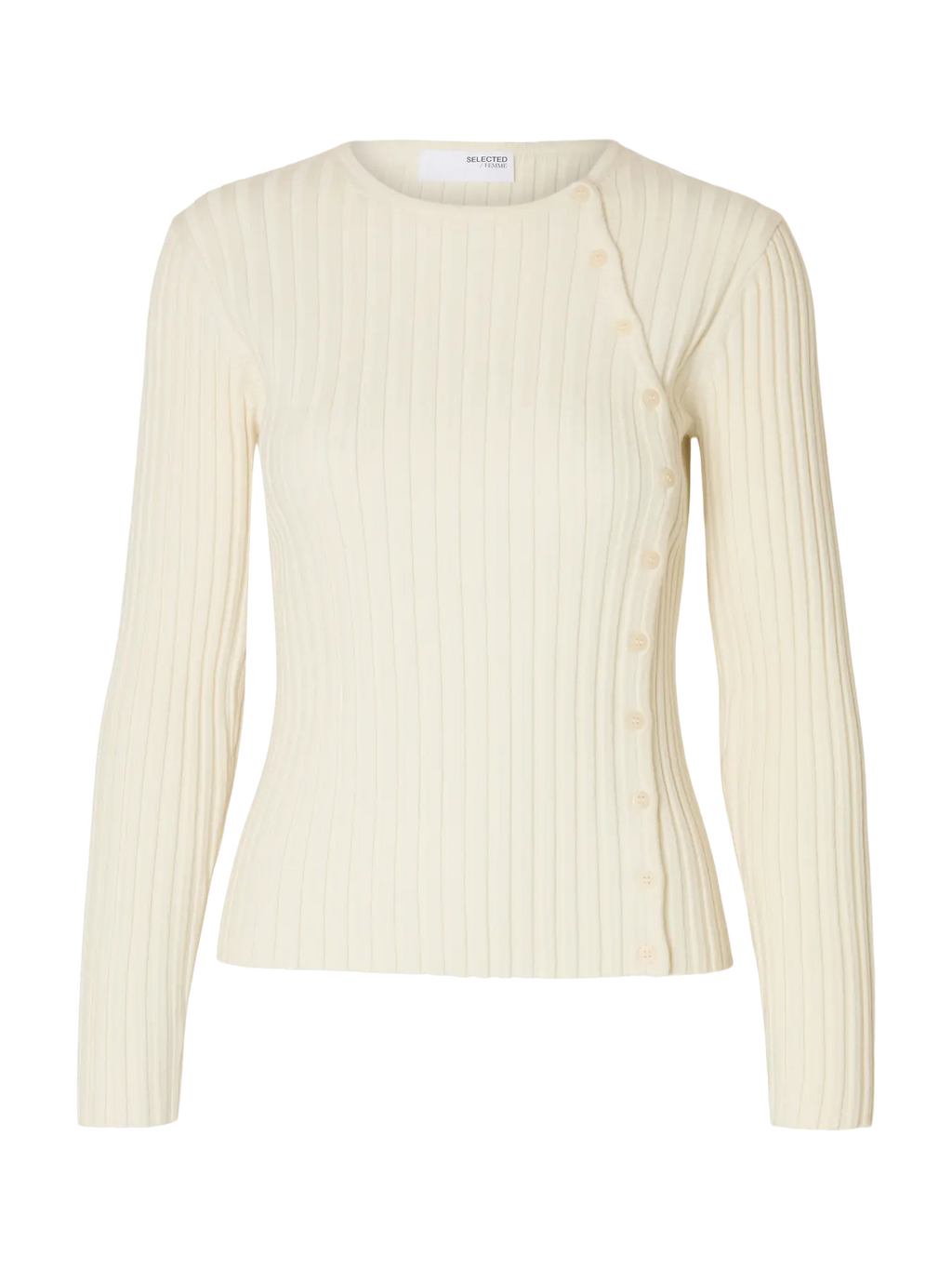 Selected Femme Helen Knit - White
