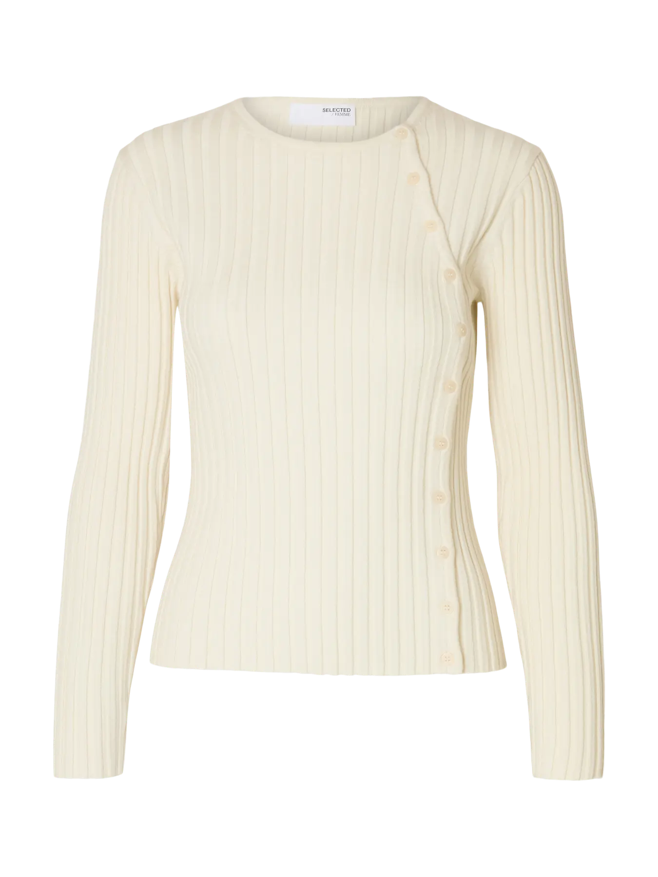 Selected Femme Helen Knit - White