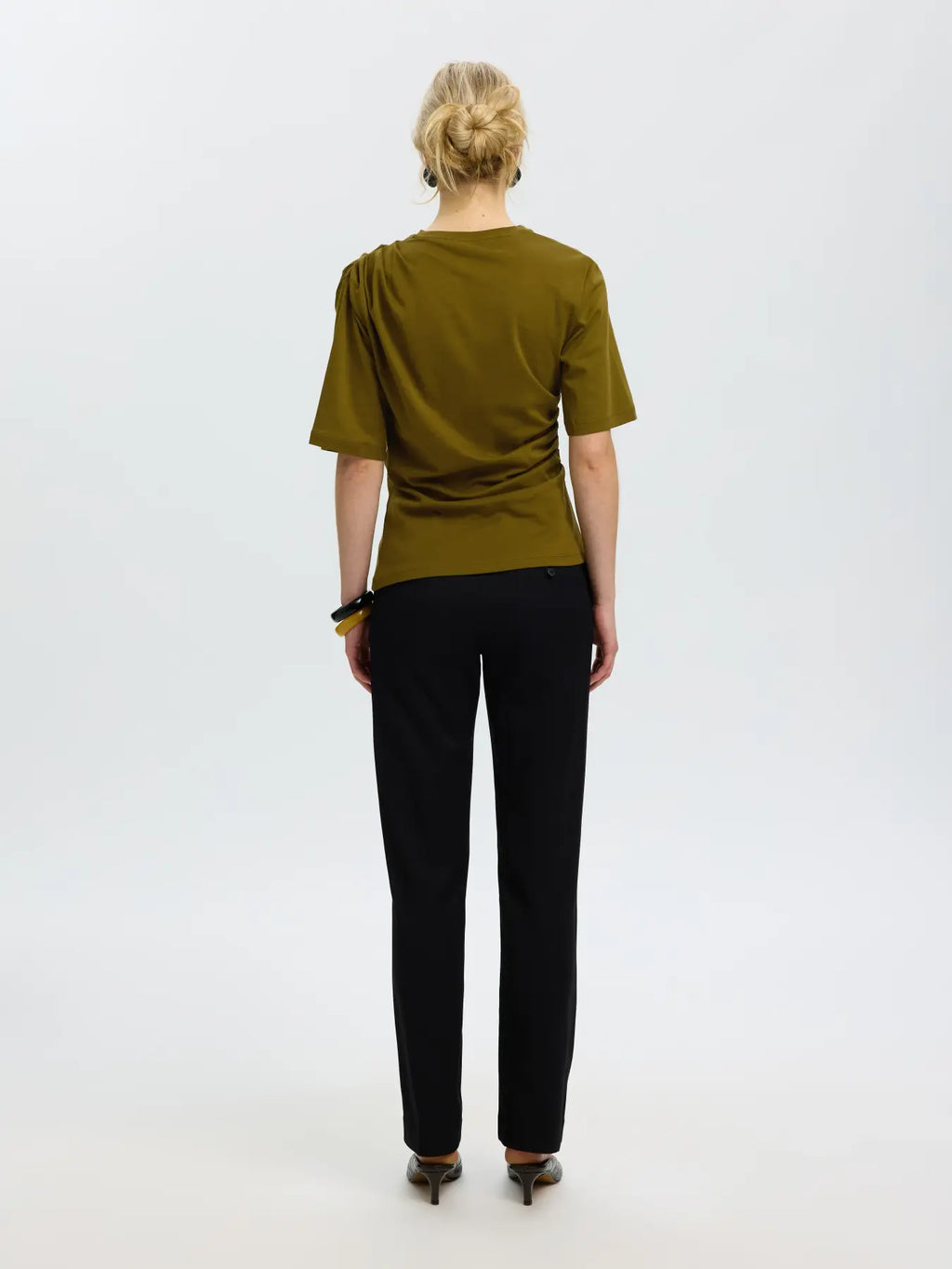 Selected Taj Twist Tee - Green