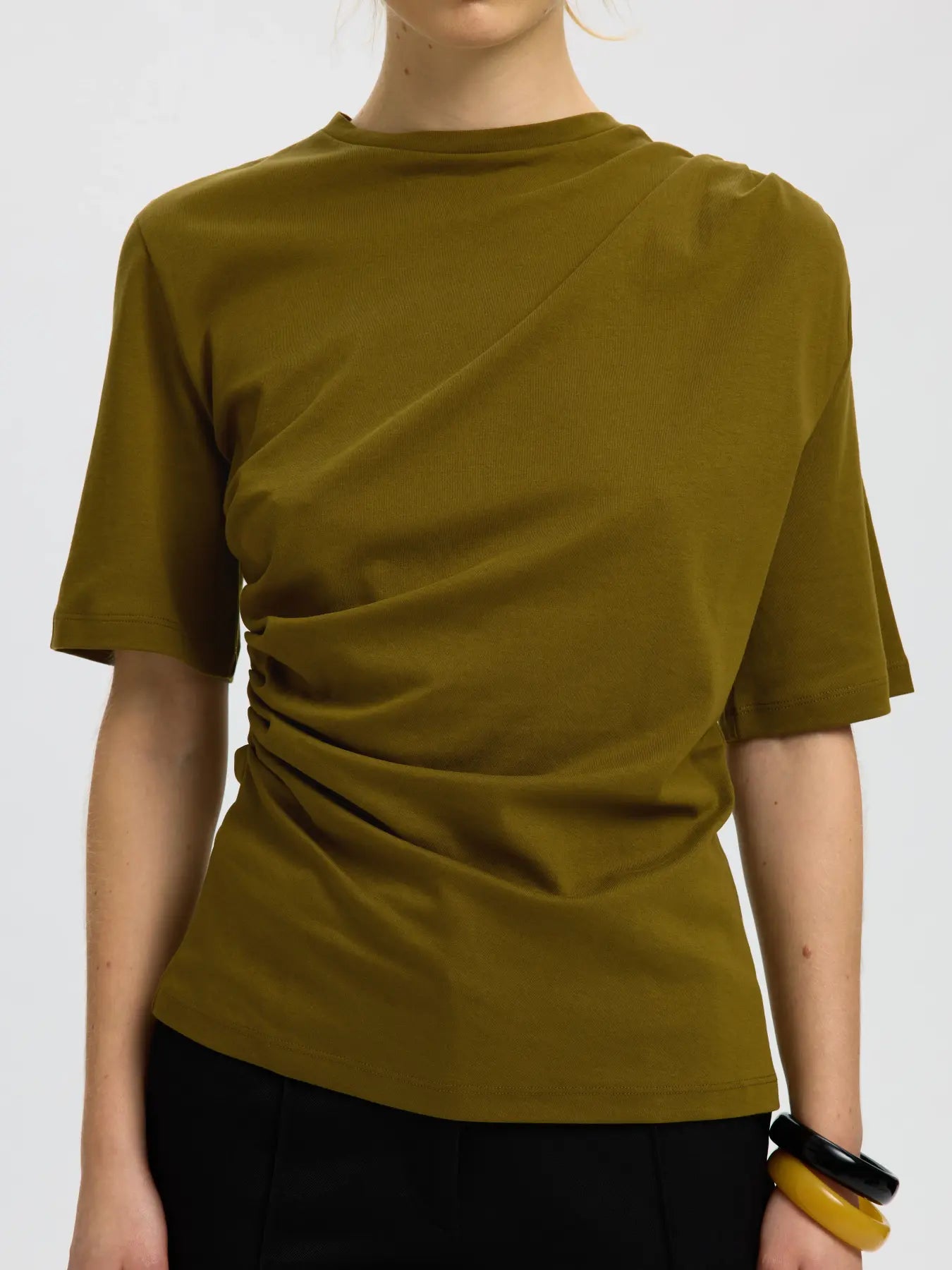 Selected Taj Twist Tee - Green