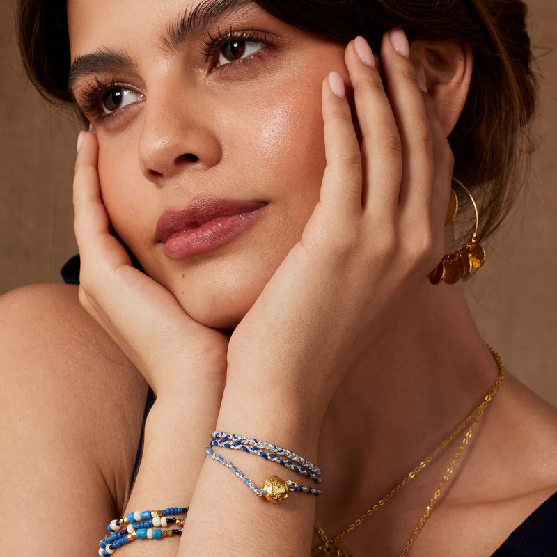 Ashiana Zina Wrap Bracelet - Blue