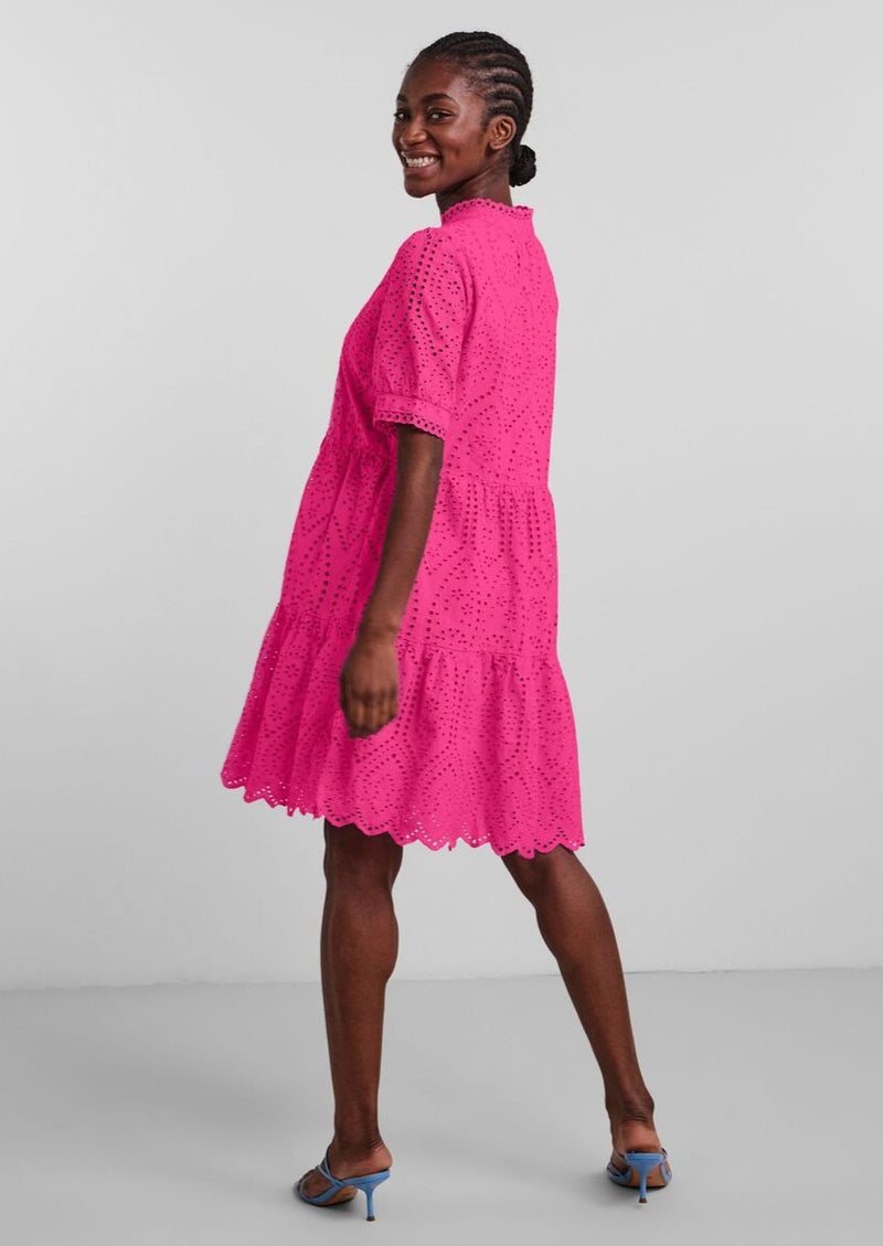 Holi Fandango Cotton Dress YAS – Pink Hudson - And Heidi